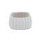 Set of 3 White Stoneware Traditional Planter, 9", 13", 17"